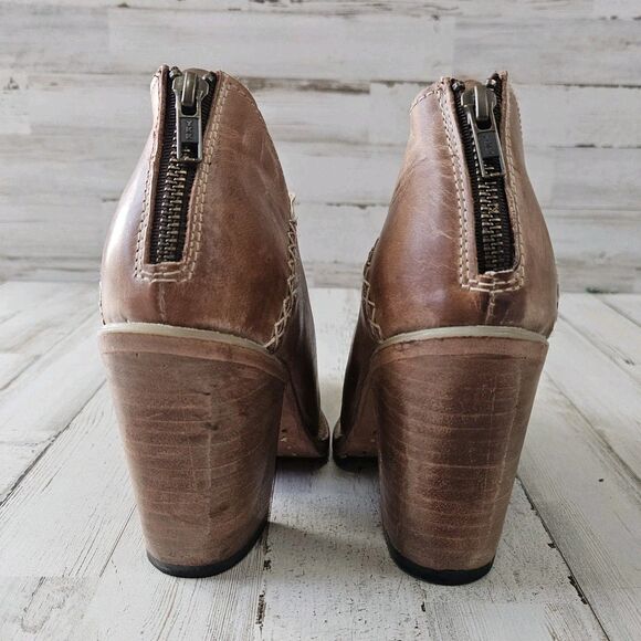 Freebird By Steven FB Steel Distressed Leather Cowgirl Western Boots Size 8 - Picture 4 of 11